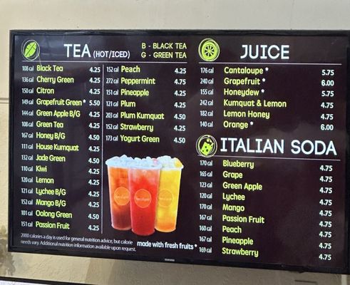 Menu photo 3 Tapioca Express Redmond, WA