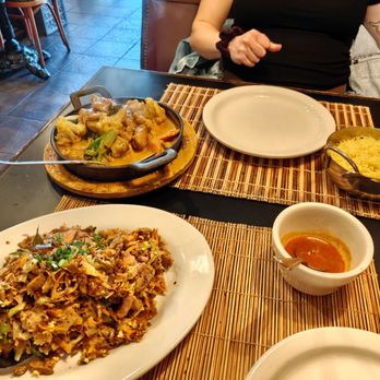 Cinnamon Grill - Kottu roti (chicken) and chicken stew. - Asian Fusion Near Me - New London, Connecticut Cinnamon Grill - Kottu roti (chicken) and chicken stew. - Asian Fusion Near Me - New London, Connecticut