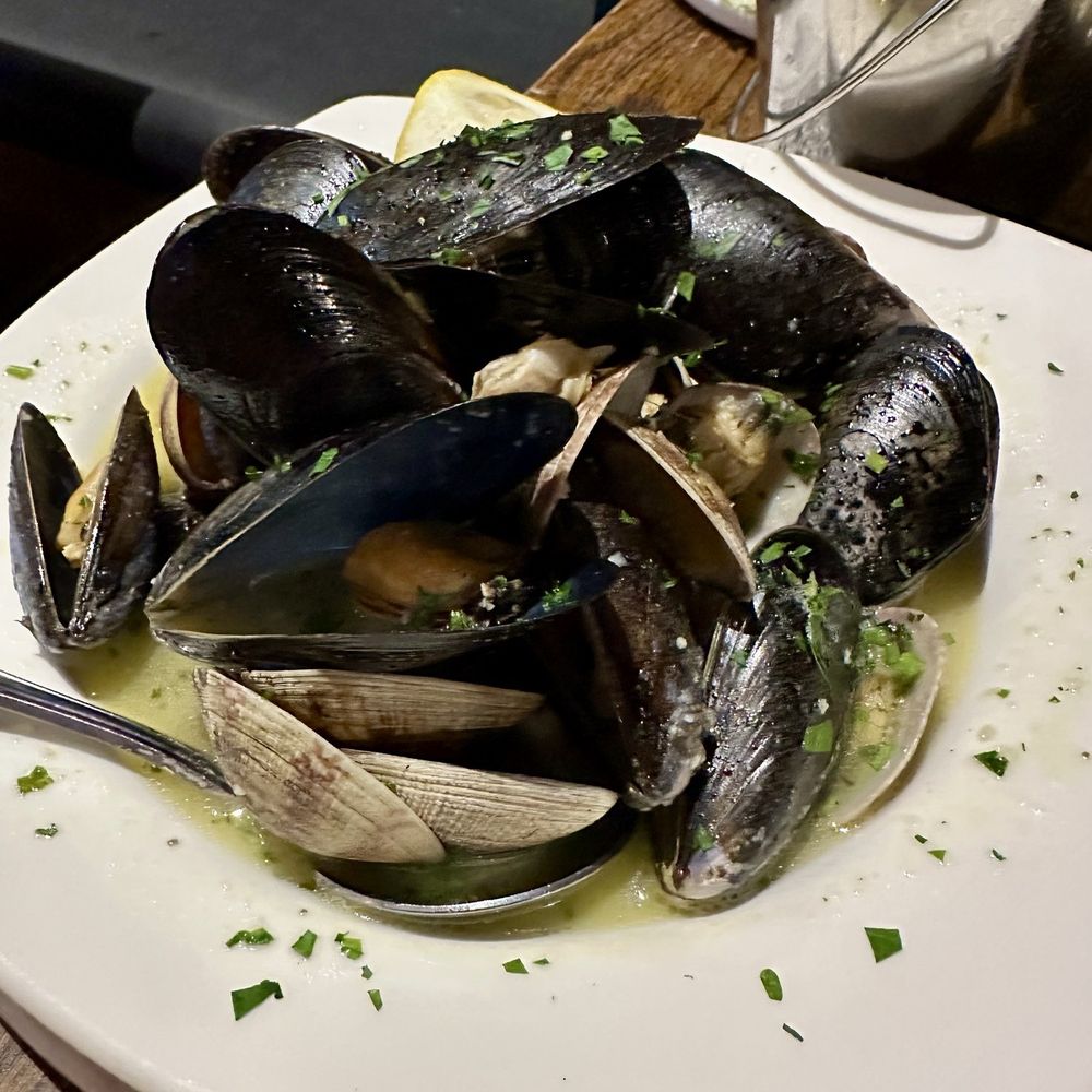 Taylor Shellfish Oyster Bar - Mussels and Clams Steamers in Classic Broth - Seafood Near Me - Seattle, Washington Taylor Shellfish Oyster Bar - Mussels and Clams Steamers in Classic Broth - Seafood Near Me - Seattle, Washington