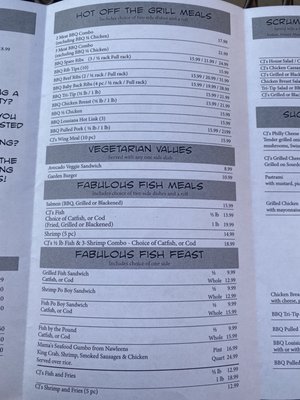 Menu photo 1 CJ's Barbecue Oxnard, CA