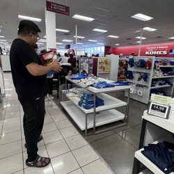 The line for checkout and returns