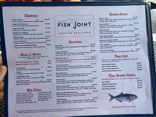 Menu photo 4 Big B’s Fish Joint Atlanta, GA