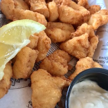The Claw House - Fish Fry Bites (Cod) Appetizer ($11) - Cooked perfectly, great flavor!! - Seafood Near Me - Murrells Inlet, South Carolina The Claw House - Fish Fry Bites (Cod) Appetizer ($11) - Cooked perfectly, great flavor!! - Seafood Near Me - Murrells Inlet, South Carolina