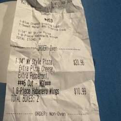 Domino's Pizza - What we ordered.