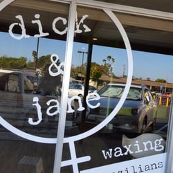 Dick & Jane Waxing Salon - New window lettering