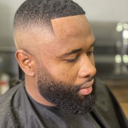 Fademasters Barbershop - High bald fade with beard shaping and razor line