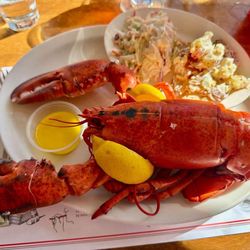 Lobster On The Wharf - 2 lb steamed lobster with coleslaw and potato salad