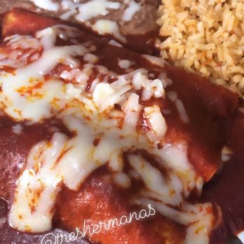 3 Hermanas - Carnitas and cheese enchiladas - Mexican Near Me - Sacramento, California