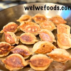 Welwe Dumplings - Golden crispy pan fried dumplings.