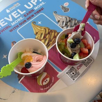 Menchie's Frozen Yogurt - So yummy! Come to pick what favor and fill your cup with syrup, candies, fruits...you can try favor before you decide to fill your cup. - Ice Cream & Frozen Yogurt Near Me - Auburn, Washington