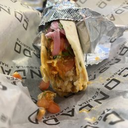 SEASONAL Sriracha Butter Chicken + hard taco/queso