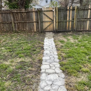 John's Lawn Service - freshly made concrete walkway - Lawn Services Near Me John's Lawn Service - freshly made concrete walkway - Lawn Services Near Me