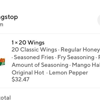Wingstop - What I ordered - Chicken Wings Near Me - Hayward, California Wingstop - What I ordered - Chicken Wings Near Me - Hayward, California