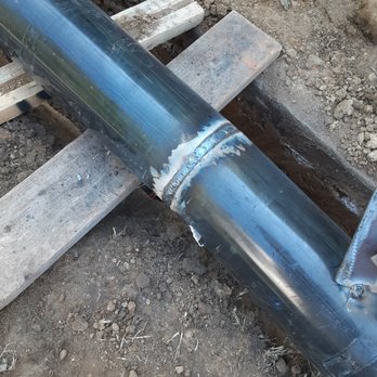 Certified Welding Mobile Service - Welded schedule 40 pipe for under ground high speed internet lines. - Metal Fabricators Near Me