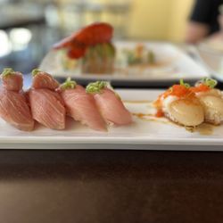 Umi Sushi - Sea Scallop, Chutoro, Yellowtail