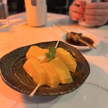 Kushiyu - dessert: orange - Sushi Bars Near Me - Tarzana, California