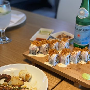 Embarcadero 41 - Pulpo anticuchero (grilled octopus) and Acevichado Roll (Peruvian Sushi)-The best!!!! - Peruvian Near Me - Sunrise, Florida Embarcadero 41 - Pulpo anticuchero (grilled octopus) and Acevichado Roll (Peruvian Sushi)-The best!!!! - Peruvian Near Me - Sunrise, Florida