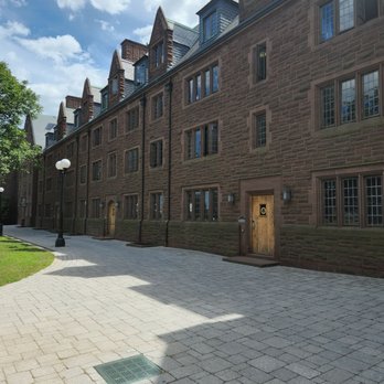 Trinity College - Long Walk left: student dorms. - Colleges & Universities Near Me - Hartford, Connecticut
