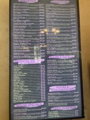 Menu photo 1 Pink Orchid Bakery and Cafe Glendale, CA