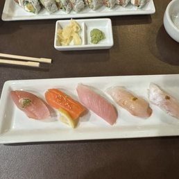 Philly Rolls and part of a sushi set which was delicious! Philly Rolls and part of a sushi set which was delicious!