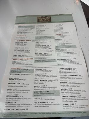 Menu photo 1 The Pancake Pantry Nashville, TN