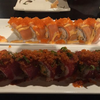 Sen Dai Sushi - Orange Lady Roll (top) - Japanese Near Me - Milpitas, California Sen Dai Sushi - Orange Lady Roll (top) - Japanese Near Me - Milpitas, California