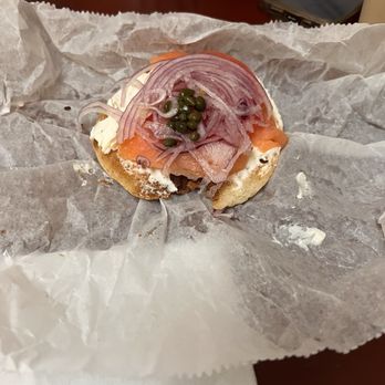 Rue De La Course - Bagel was cut paper thin on one side and super thick on the other - Coffee & Tea Near Me - New Orleans, Louisiana Rue De La Course - Bagel was cut paper thin on one side and super thick on the other - Coffee & Tea Near Me - New Orleans, Louisiana