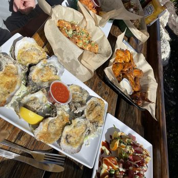 Kiki's Sandbar - The spread - Seafood Near Me - Little Torch Key, Florida Kiki's Sandbar - The spread - Seafood Near Me - Little Torch Key, Florida