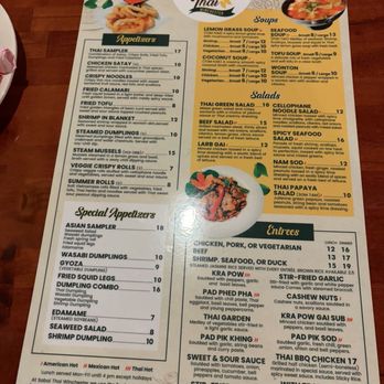 Sabai Thai Winchester - Menu - Thai Near Me - Winchester, Virginia