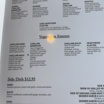 Kabul Afghan Cuisine - Menu - Afghan Near Me - San Carlos, California