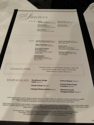 Menu photo 5 Morton's The Steakhouse Atlanta, GA Menu photo 5 Morton's The Steakhouse Atlanta, GA