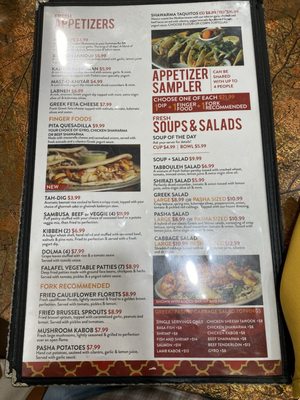 Menu photo 2 Pasha Mediterranean Grill San Antonio, TX Menu photo 2 Pasha Mediterranean Grill San Antonio, TX