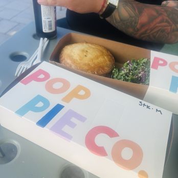 Pop Pie - (D) Aussie Meat Pie with (D) Kale Slaw (V) - Desserts Near Me - Carlsbad, California Pop Pie - (D) Aussie Meat Pie with (D) Kale Slaw (V) - Desserts Near Me - Carlsbad, California