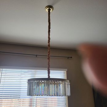 C. Bates Electric - Installed my new chandelier and took the time to hang each and every crystal perfectly!!! - Electricians Near Me - Fairfield, California C. Bates Electric - Installed my new chandelier and took the time to hang each and every crystal perfectly!!! - Electricians Near Me - Fairfield, California