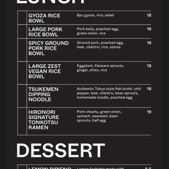 Gyoza Bar - Lunch and Dessert Menu (September 2025) - Izakaya Near Me - Echo Park, California
