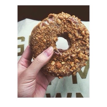 Union Square Donuts - My fingers had melted goodness all over them: brown sugar hazelnut crunch - Donuts Near Me - Somerville, Massachusetts Union Square Donuts - My fingers had melted goodness all over them: brown sugar hazelnut crunch - Donuts Near Me - Somerville, Massachusetts