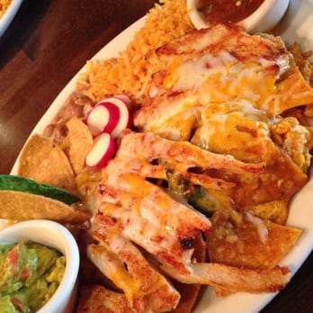 Foxy's Restaurant - Chicken Chilaquiles - I think this picture makes these look better than they taste. They were alright. Will not order again. - Diners Near Me - Glendale, California
