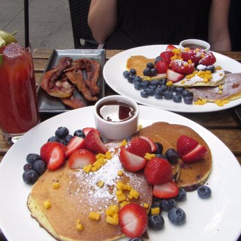 Anejo - Blueberry and corn pancakes - Mexican Near Me - New York, New York Anejo - Blueberry and corn pancakes - Mexican Near Me - New York, New York