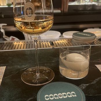 Coqodaq - "The Egg" cocktail and Sancerre - Korean Near Me - New York, New York Coqodaq - "The Egg" cocktail and Sancerre - Korean Near Me - New York, New York