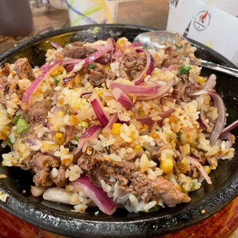 Sizzling Lunch - Mixed Garlic Beef Pepper Rice - Steakhouses Near Me - Cupertino, California Sizzling Lunch - Mixed Garlic Beef Pepper Rice - Steakhouses Near Me - Cupertino, California