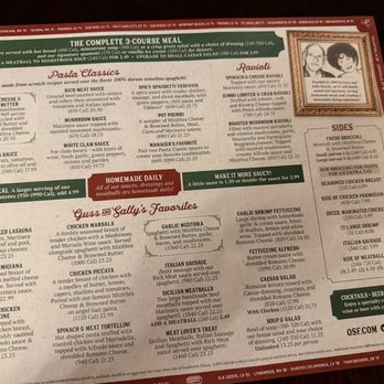 The Old Spaghetti Factory - Menu - Italian Near Me - Concord, California The Old Spaghetti Factory - Menu - Italian Near Me - Concord, California