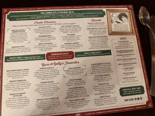 Menu photo 1 The Old Spaghetti Factory Concord, CA Menu photo 1 The Old Spaghetti Factory Concord, CA