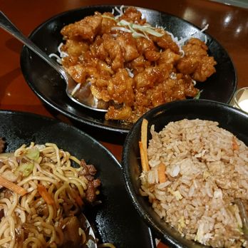 P.F. Chang's - Honey Chicken w/ fried rice, Signature pork Lo Mein - Chinese Near Me - Maple Grove, Minnesota