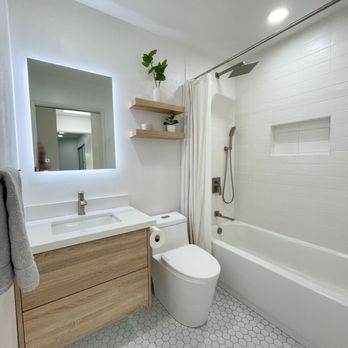 Nikola Z Construction - Full bathroom with bathtub Before/After - General Contractors Near Me Nikola Z Construction - Full bathroom with bathtub Before/After - General Contractors Near Me