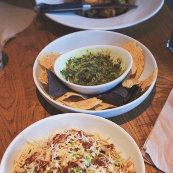 California Pizza Kitchen - Thai Crunch Salad, half $12.29 | Spinach Artichoke Dip $11.99 | Roasted Garlic Chicken + Seasonal Vegetables $20.59 - Pizza Near Me - Paramus, New Jersey California Pizza Kitchen - Thai Crunch Salad, half $12.29 | Spinach Artichoke Dip $11.99 | Roasted Garlic Chicken + Seasonal Vegetables $20.59 - Pizza Near Me - Paramus, New Jersey