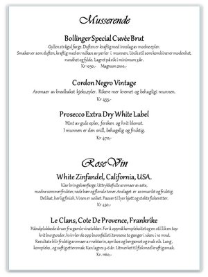 Menu photo 4 Restaurant Amalie Molde, 15 Menu photo 4 Restaurant Amalie Molde, 15