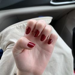 Foco Nails & Spa - Basic Manicure. OPI Red color. Beautiful technique and even laying of the polish.