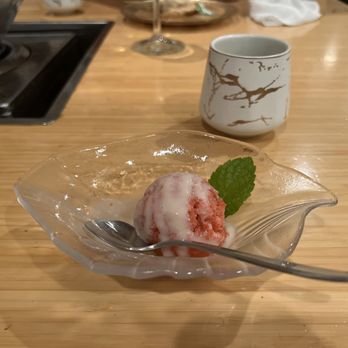 Tensho - Strawberry sorbet dessert - Japanese Near Me - Los Angeles, California Tensho - Strawberry sorbet dessert - Japanese Near Me - Los Angeles, California