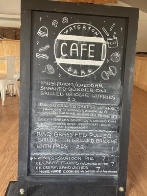 Menu photo 2 Waterton Park Cafe Waterton Park, AB Menu photo 2 Waterton Park Cafe Waterton Park, AB