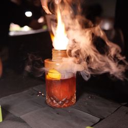 The Exhibition Room - Smoke and fire!